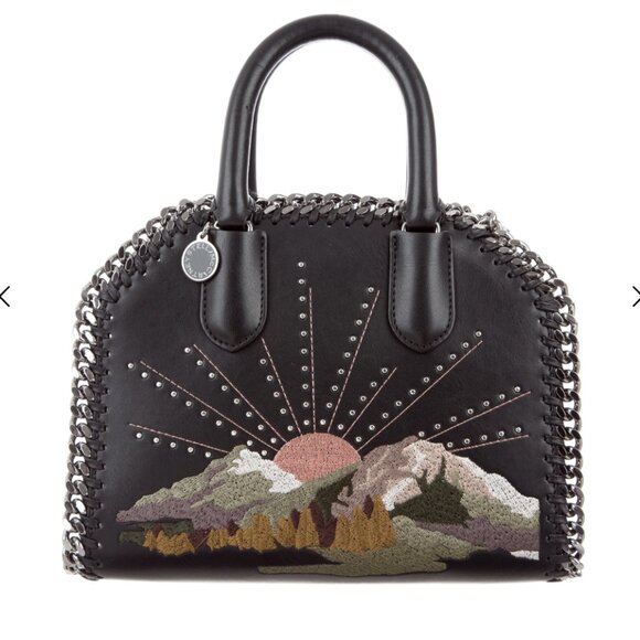 Stella McCartney Handbags - Stella McCartney Falabella Nashville Box Mini Bag Black Mountain View